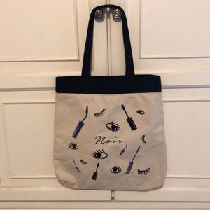 Lancôme Ivory & Black Canvas “Noir” Tote Bag